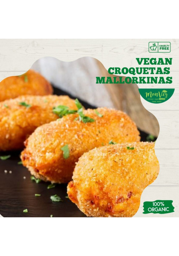 Croquetas Veganas Mallorkinas Monveg (Precio a granel por 100gr.)